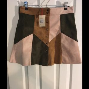 Raga Faux Suede mini skirt